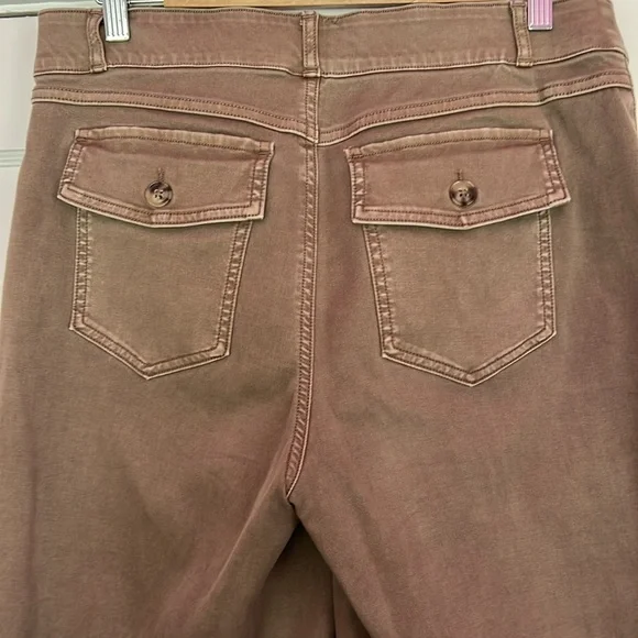 SPANX Stretch Twill Cropped Wide Leg Pant - Picture 5 of 7